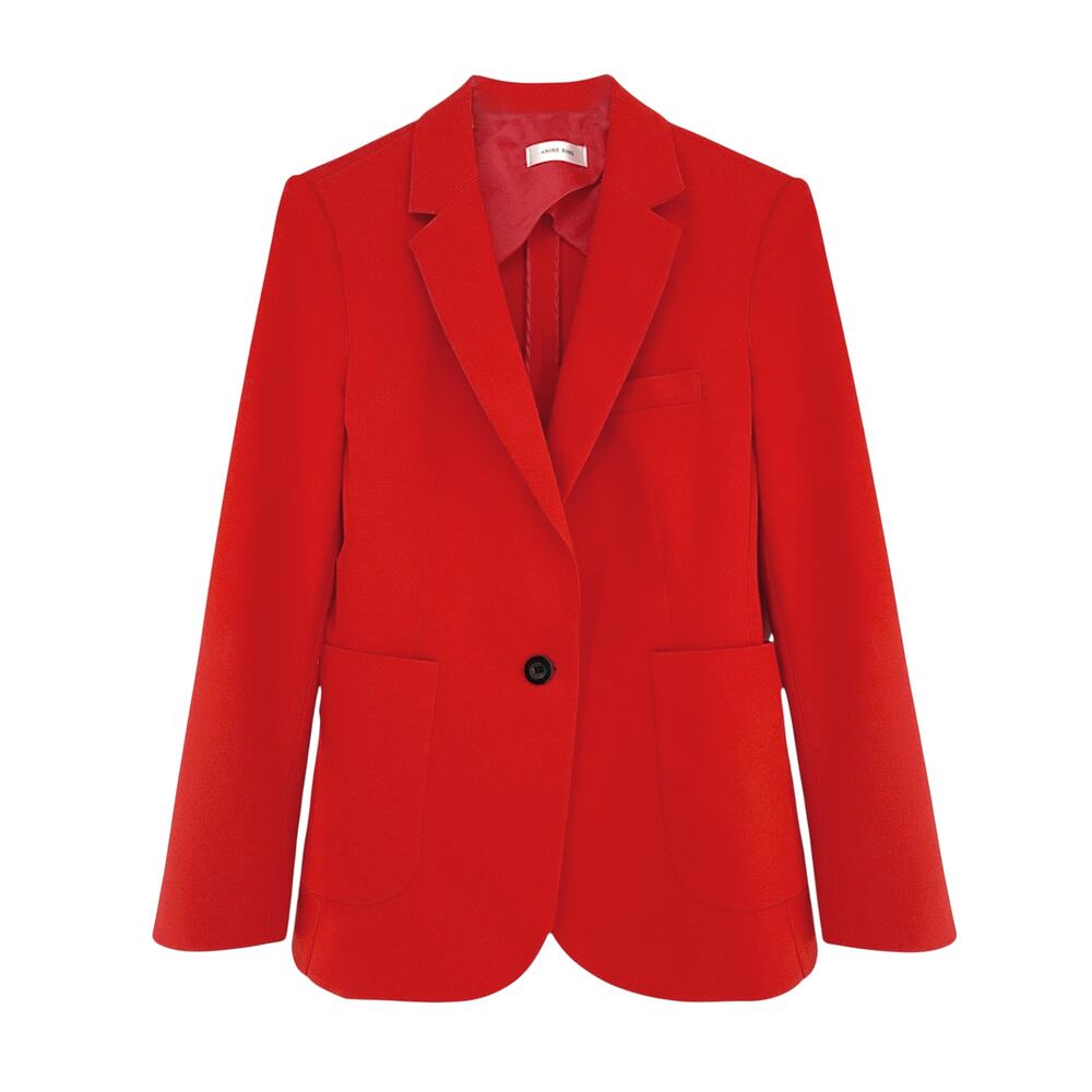 ANINE BING Schoolboy Blazer in Red XS